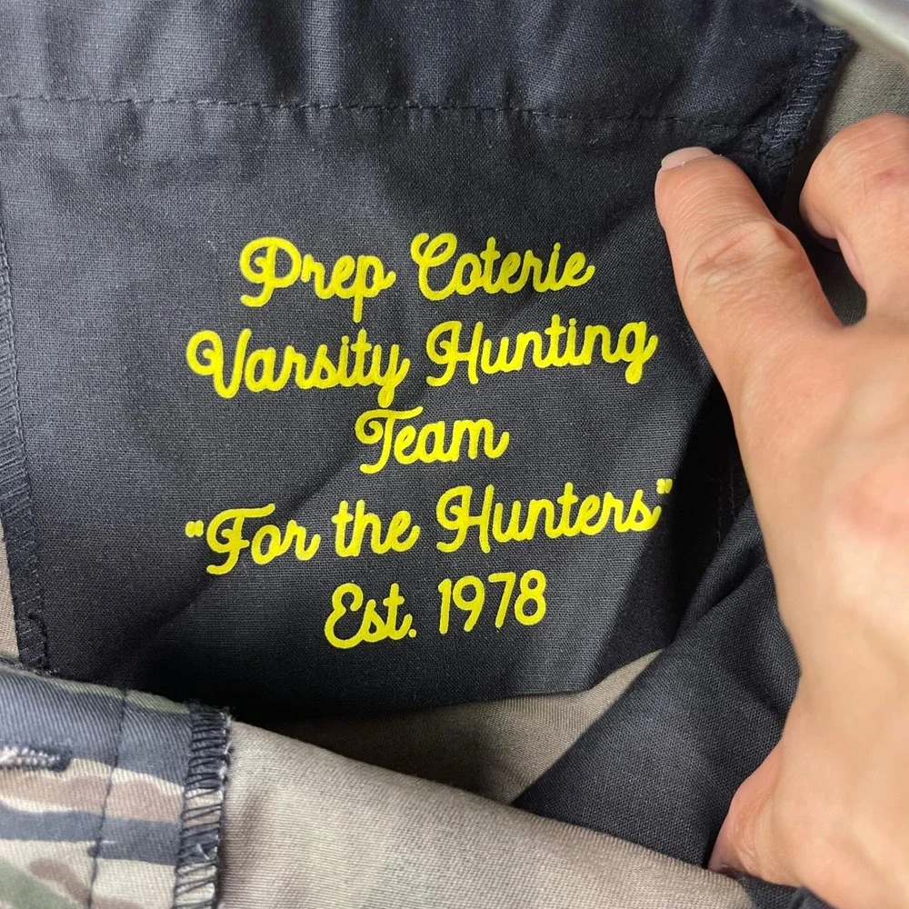 Prep Coterie Varsity Hunting Team Tiger Stripe Cutoff Camo Cargo Shorts Mens 46